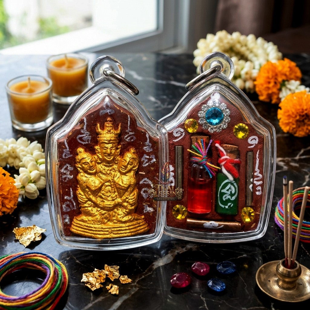 ✨ "พระขุนแผนล้านนา พญาเขาคำ" รุ่นเสน่ห์นางครวญ แรงฤทธิ์อิทธินารี (ปี 2569) โดย ครูบาหน่อง วัดอุทัยธาราม: สุดยอดเครื่องรางมหาเสน่ห์สายล้านนาขนานแท้ ดึงดูดใจสะกดจิตผู้คน เลี่ยมกรอบอะคริลิคกันน้ำพร้อมบูชา!