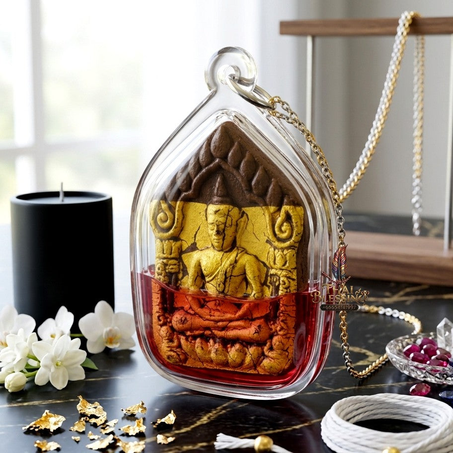 ✨ "พระขุนแผน" เนื้อผงว่าน เลี่ยมน้ำมันเสน่ห์ หลวงพ่อสังข์ทอง วัดศรีสง่า (ปี 2559): สุดยอดเครื่องรางมหาเสน่ห์สายเมตตา เพื่อความโดดเด่นในด้านความรัก การเจรจา และโชคลาภทางการค้า!