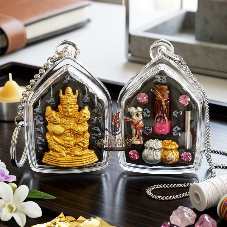 ✨ "พระขุนแผนล้านนา พญาเขาคำ" รุ่นเสน่ห์นางครวญ แรงฤทธิ์อิทธินารี (ปี 2569) โดย ครูบาหน่อง วัดอุทัยธาราม: สุดยอดเครื่องรางมหาเสน่ห์สายล้านนาขนานแท้ ดึงดูดใจสะกดจิตผู้คน เลี่ยมกรอบอะคริลิคกันน้ำพร้อมบูชา!