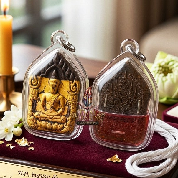 ✨ "พระขุนแผน" เนื้อผงว่าน เลี่ยมน้ำมันเสน่ห์ หลวงพ่อสังข์ทอง วัดศรีสง่า (ปี 2559): สุดยอดเครื่องรางมหาเสน่ห์สายเมตตา เพื่อความโดดเด่นในด้านความรัก การเจรจา และโชคลาภทางการค้า!