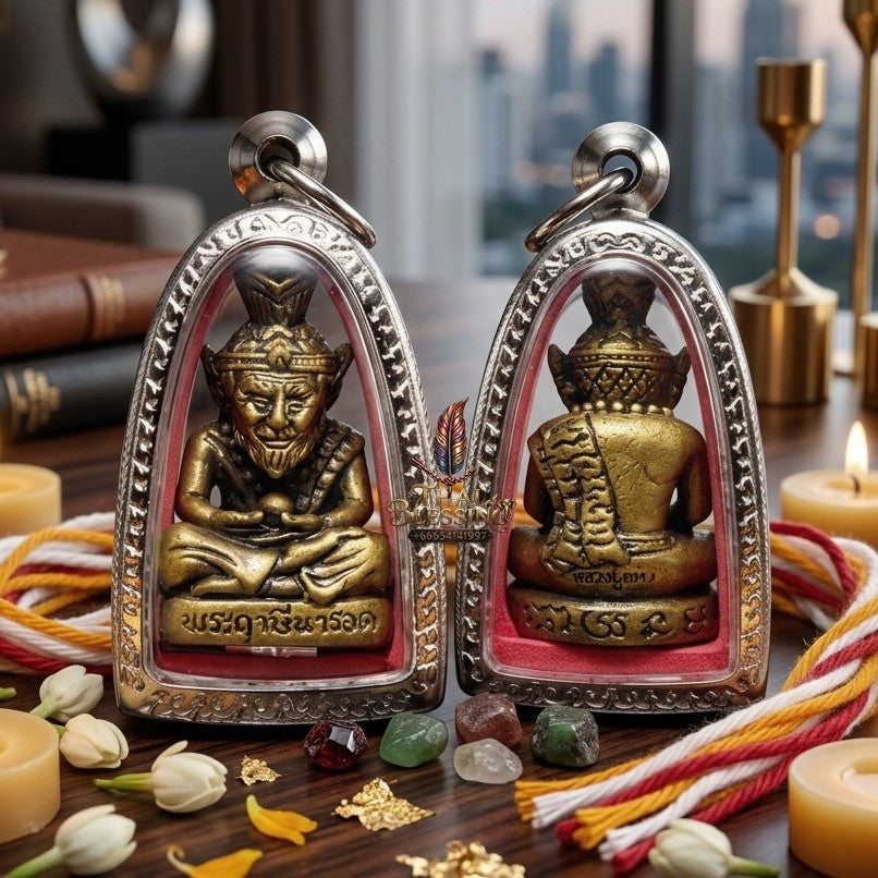 ✨ "บรมครูปู่ฤาษีนารอด" เนื้อทองระฆังชุบซาติน (ปี 2567) โดย หลวงปู่แม้น สำนักสงฆ์เขาจันทร์: สุดยอดบรมครูแห่งสรรพวิชา เมตตามหาเสน่ห์ โชคลาภ และเกราะแก้วคุ้มครองภัย!