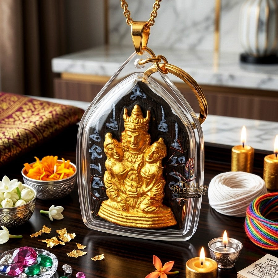 ✨ "พระขุนแผนล้านนา พญาเขาคำ" รุ่นเสน่ห์นางครวญ แรงฤทธิ์อิทธินารี (ปี 2569) โดย ครูบาหน่อง วัดอุทัยธาราม: สุดยอดเครื่องรางมหาเสน่ห์สายล้านนาขนานแท้ ดึงดูดใจสะกดจิตผู้คน เลี่ยมกรอบอะคริลิคกันน้ำพร้อมบูชา!