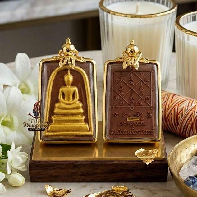 ✨ "พระสมเด็จหนุนดวง" เนื้อผงพุทธคุณสีน้ำตาลปัดทอง รุ่นลาภผลพูนทวี (ปี 2566) หลวงปู่แม้น สำนักสงฆ์เขาจันทร์: สุดยอดพระเครื่องพลิกฟื้นชะตา หนุนดวงไม่ให้ตกต่ำ พร้อมมหาโชคลาภค้าขายดี เลี่ยมกรอบไมครอนหรูหราพร้อมบูชา!