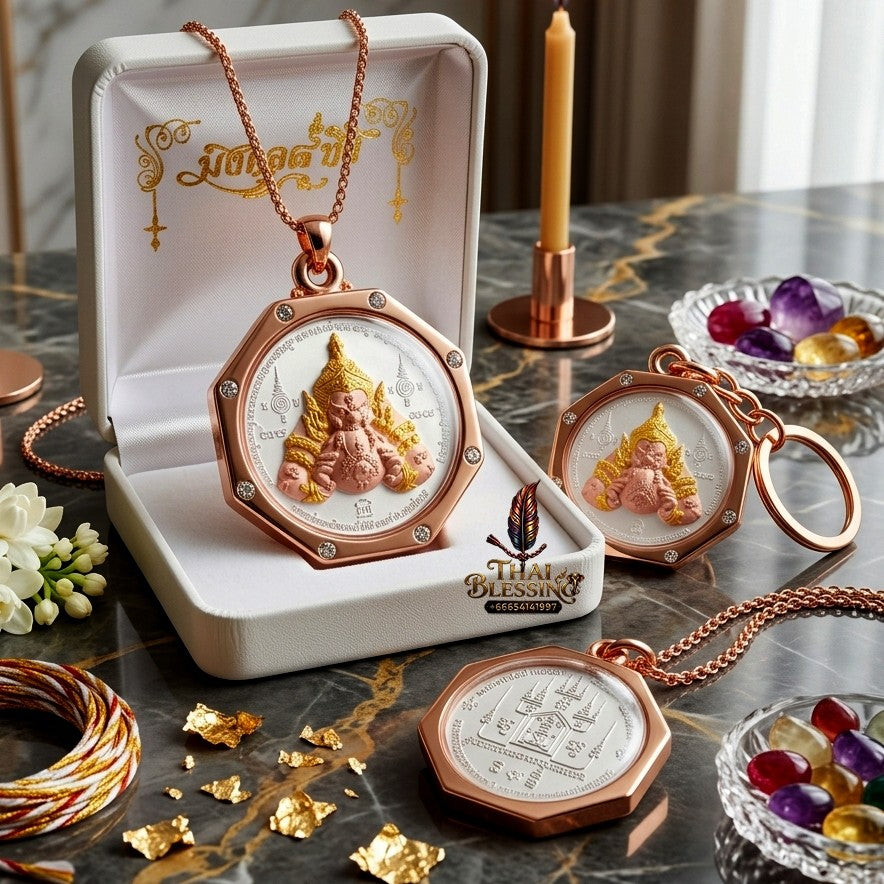 ✨ เหรียญ "พระราหูทรงฤทธิ์" หลังยันต์มหาเวทย์ เนื้อสัมฤทธิ์ชุบ 3K กรอบพิงค์โกลด์ พระอาจารย์เล็ก วัดถ้ำเขาน้อย (ปี 2559): สุดยอดวัตถุมงคลหนุนดวงการเงิน พลิกชะตาชีวิต และเรียกโชคลาภระดับเศรษฐี!