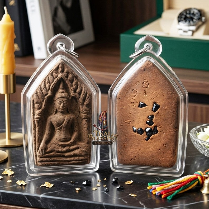 ✨ "พระขุนแผนจินดามณีเรียกทรัพย์" เนื้อผงยาจินดามณี (ปี 2561) โดย อาจารย์สมศักดิ์ มนต์เสน่ห์ครูกามเทพ: สุดยอดเครื่องรางสายเมตตา-โภคทรัพย์ เจ้าตำรับวลีเด็ด "ของคงกะพันไม่มี มีแต่ของผสมพันธุ์"!