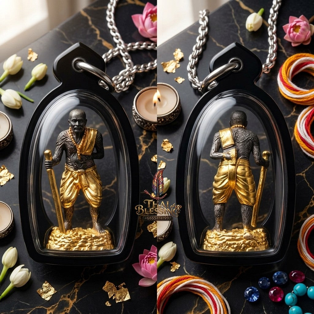 ✨ "ปู่ทวดทอง" เนื้อขันลงหินอาบทอง (ปี 2567) โดย พระอาจารย์รรรสิริ วัดภูเขาทอง: บรมครูแห่งนิรันตรายและโภคทรัพย์ แห่งเทือกเขาบรรทัด!