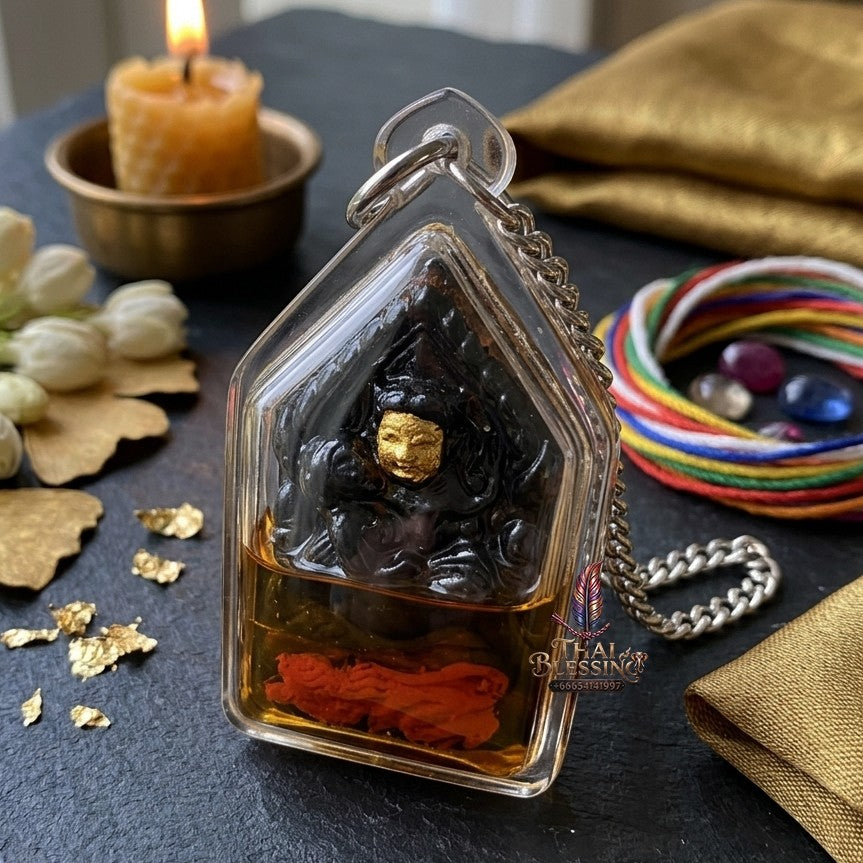 ✨ "เพชรพญาธรอุ้มนาง" เลี่ยมน้ำมันสาวหลง (ปี 2569) โดย ฤาษีสมเดช (ครูบาเดช) ป่าช้าบ้านรัตนโกสินทร์: สุดยอดเครื่องรางสายปรมาจารย์ มหาเสน่ห์รุนแรง คนรักคนหลง และเรียกทรัพย์ทำมาค้าขายคล่อง!