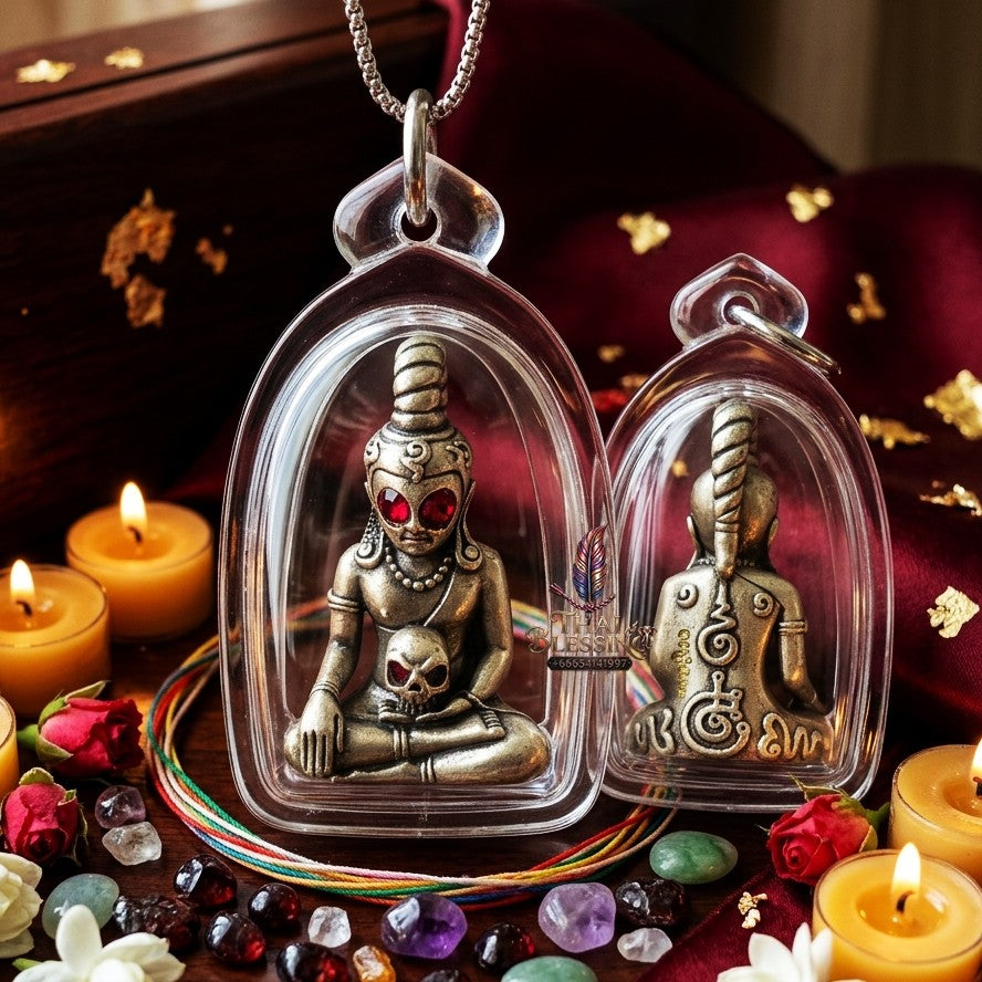 ✨ "พญางั่งมหามนต์" เนื้อชนวนอาถรรย์รมซาตินเงิน (ปี 2565) โดย พระอาจารย์อำนาจ สำนักปฏิบัติธรรมมหาวีโร: สุดยอดเครื่องรางมหาเสน่ห์และโชคลาภ ค้าขายปัง เลี่ยมกรอบอะคริลิคกันน้ำพร้อมบูชา!