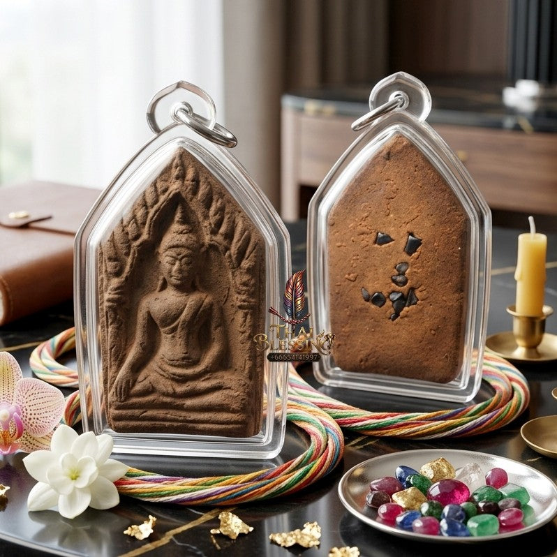 ✨ "พระขุนแผนจินดามณีเรียกทรัพย์" เนื้อผงยาจินดามณี (ปี 2561) โดย อาจารย์สมศักดิ์ มนต์เสน่ห์ครูกามเทพ: สุดยอดเครื่องรางสายเมตตา-โภคทรัพย์ เจ้าตำรับวลีเด็ด "ของคงกะพันไม่มี มีแต่ของผสมพันธุ์"!