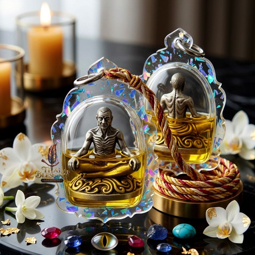 ✨ "บรมครูกายแก้ว" เนื้อเงินโบราณ อุดผงว่าน 108 ฝังตะกรุดโชคลาภ 2 ดอก (ปี 2566) โดย ฤาษีสมเดช (ครูบาเดช) ป่าช้ารัตนโกสินทร์: บรมครูผู้ประทานความสำเร็จสูงสุด พลิกชะตาสู่ความมั่งคั่งดั่งอยู่เหนือเมฆ!