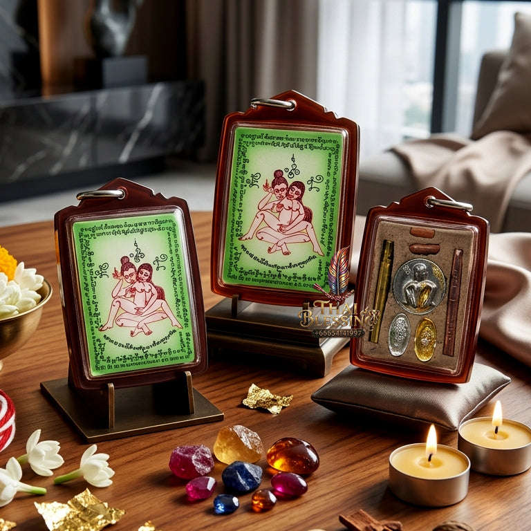 ✨ [The Sovereign of Infinite Allure: Master-Edition Locket] Sacred "Phaya The Krua" (The Lord of Universal Enticement) – Special "Green-Field" Master-Teacher Edition (Female-to-Female Attraction) – Master-Blessed by Achan Manit Techawaro (2021)