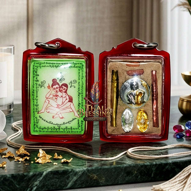 ✨ [The Sovereign of Infinite Allure: Master-Edition Locket] Sacred "Phaya The Krua" (The Lord of Universal Enticement) – Special "Green-Field" Master-Teacher Edition (Female-to-Female Attraction) – Master-Blessed by Achan Manit Techawaro (2021)