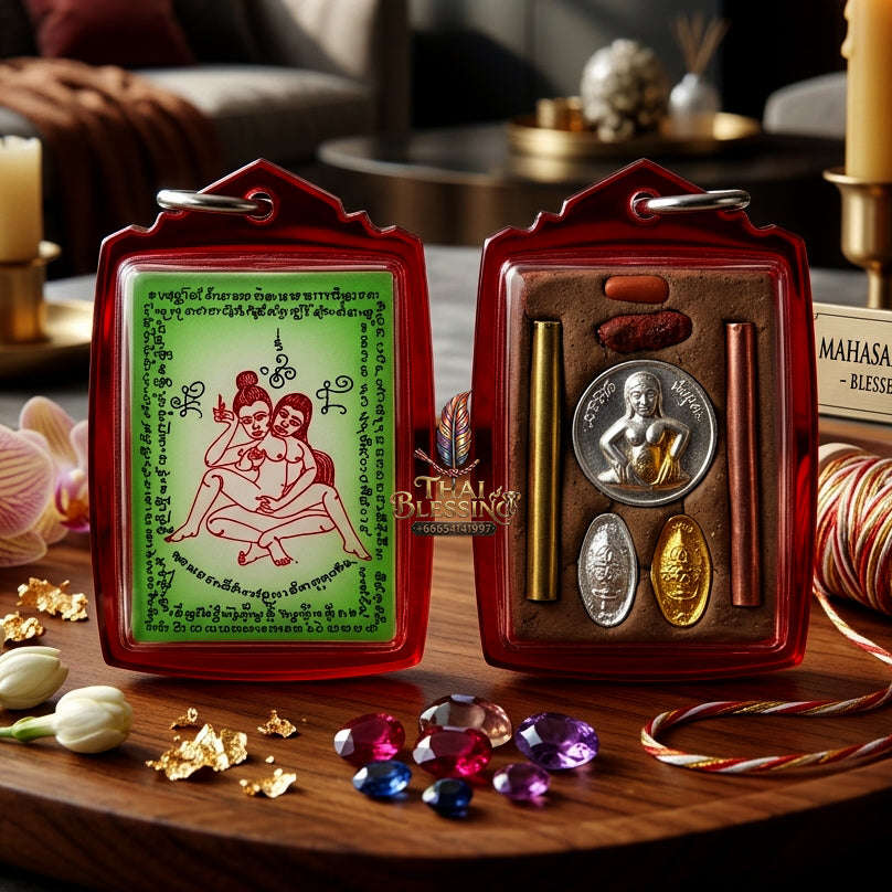 ✨ [The Sovereign of Infinite Allure: Master-Edition Locket] Sacred "Phaya The Krua" (The Lord of Universal Enticement) – Special "Green-Field" Master-Teacher Edition (Female-to-Female Attraction) – Master-Blessed by Achan Manit Techawaro (2021)