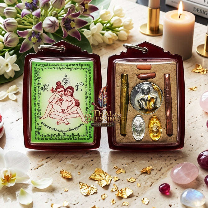 ✨ [The Sovereign of Infinite Allure: Master-Edition Locket] Sacred "Phaya The Krua" (The Lord of Universal Enticement) – Special "Green-Field" Master-Teacher Edition (Female-to-Female Attraction) – Master-Blessed by Achan Manit Techawaro (2021)