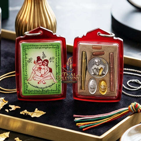 ✨ [The Sovereign of Infinite Allure: Master-Edition Locket] Sacred "Phaya The Krua" (The Lord of Universal Enticement) – Special "Green-Field" Master-Teacher Edition (Female-to-Female Attraction) – Master-Blessed by Achan Manit Techawaro (2021)