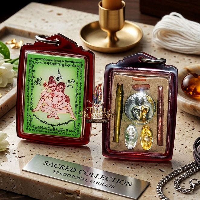 ✨ [The Sovereign of Infinite Allure: Master-Edition Locket] Sacred "Phaya The Krua" (The Lord of Universal Enticement) – Special "Green-Field" Master-Teacher Edition (Female-to-Female Attraction) – Master-Blessed by Achan Manit Techawaro (2021)
