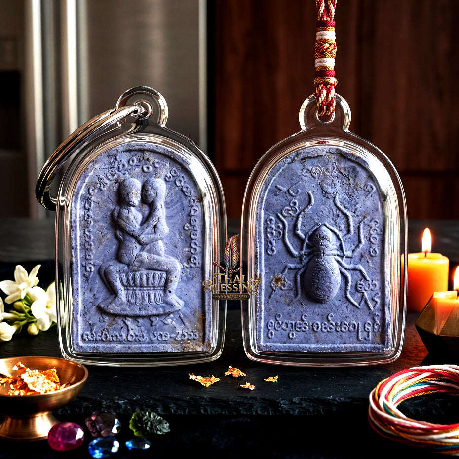 ✨ [The Sovereign of Infinite Attachment: The 2011 Master-Archive Edition] Sacred "Inn Khu Rak Luem Ngai" (The Couple of Eternal Oblivion) – Specialized Relic for Same-Sex Masculine Magnetism