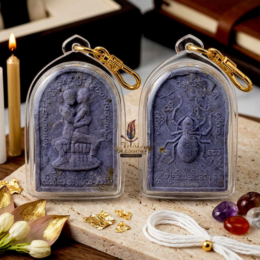 ✨ [The Sovereign of Infinite Attachment: The 2011 Master-Archive Edition] Sacred "Inn Khu Rak Luem Ngai" (The Couple of Eternal Oblivion) – Specialized Relic for Same-Sex Masculine Magnetism