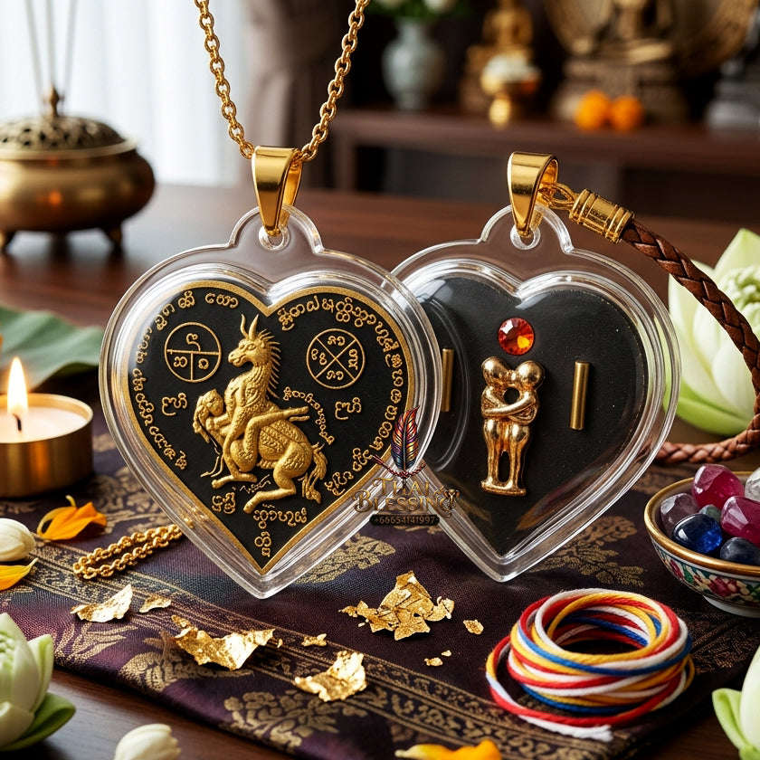 ✨ [The Sovereign of Infinite Desire & Romantic Mastery] Sacred "Ma Sep Nang" (The Horse-Maiden Union) – Special Edition: Sacred Herb-Infused & Gold-Leaf Touched – Master-Blessed by Ajarn Tong, Samnak Phutthakhun Yan Lanna (2017)