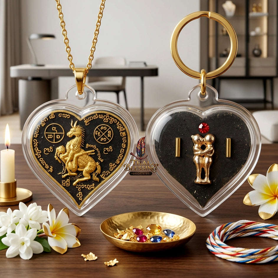 ✨ [The Sovereign of Infinite Desire & Romantic Mastery] Sacred "Ma Sep Nang" (The Horse-Maiden Union) – Special Edition: Sacred Herb-Infused & Gold-Leaf Touched – Master-Blessed by Ajarn Tong, Samnak Phutthakhun Yan Lanna (2017)