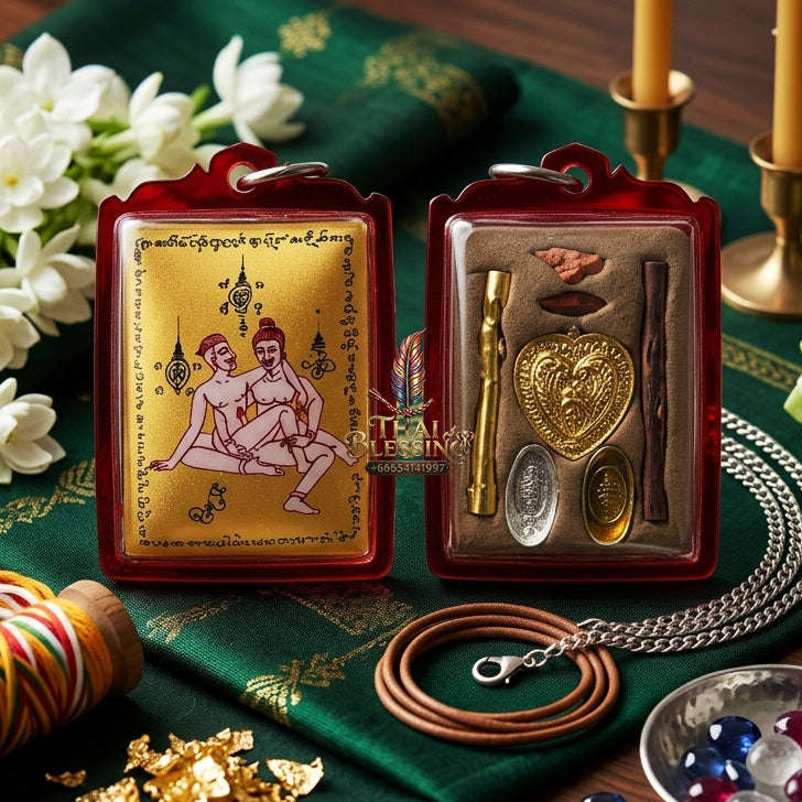 ✨ [The Sovereign of Infinite Masculine Allure: Master-Edition Locket] Sacred "Phaya The Krua" (The Lord of Universal Enticement) – Special "Gold-Field" Master-Teacher Edition (Male-to-Male Attraction) – Master-Blessed by Achan Manit Techawaro (2021)