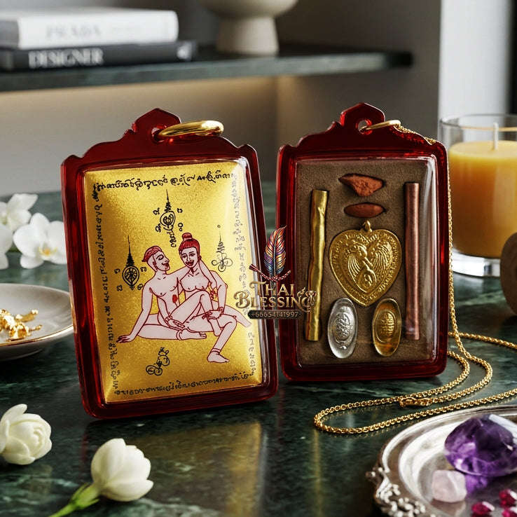 ✨ [The Sovereign of Infinite Masculine Allure: Master-Edition Locket] Sacred "Phaya The Krua" (The Lord of Universal Enticement) – Special "Gold-Field" Master-Teacher Edition (Male-to-Male Attraction) – Master-Blessed by Achan Manit Techawaro (2021)