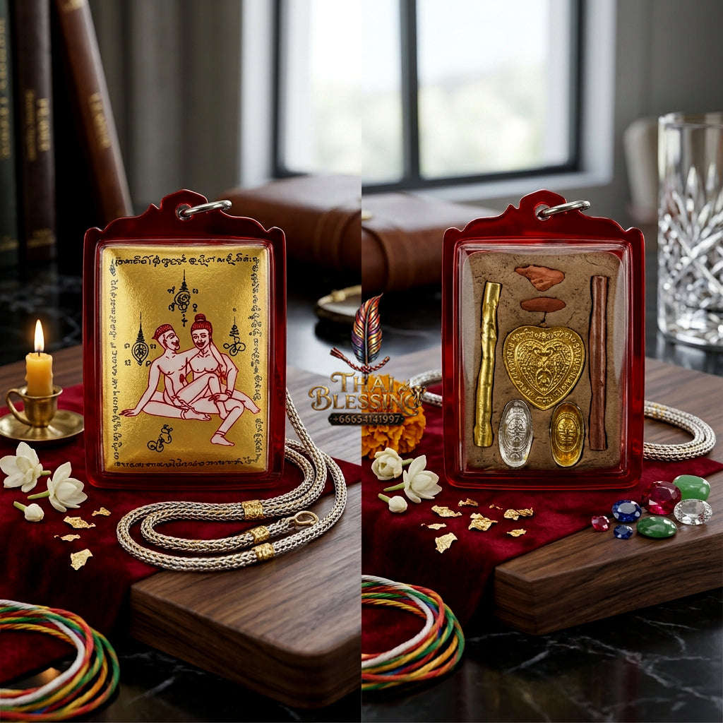 ✨ [The Sovereign of Infinite Masculine Allure: Master-Edition Locket] Sacred "Phaya The Krua" (The Lord of Universal Enticement) – Special "Gold-Field" Master-Teacher Edition (Male-to-Male Attraction) – Master-Blessed by Achan Manit Techawaro (2021)