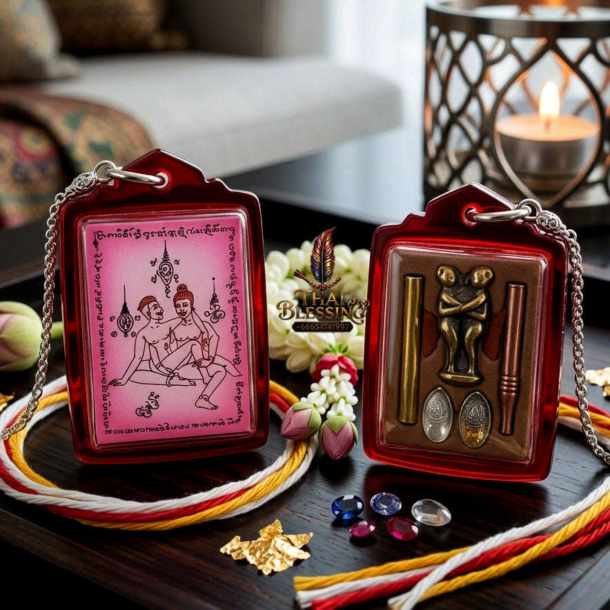 ✨ [The Sovereign of Masculine Union: Master-Edition Locket] Sacred "Phaya The Krua" (The Lord of Universal Enticement) – Special "Pink-Field" Edition (Same-Sex Attraction) – Master-Blessed by Achan Manit Techawaro (2021)