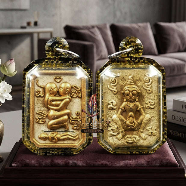 ✨ [The Sovereign of Primal Attraction & Boundless Wealth: Sacred Herb Edition] Sacred "Inn Khu Saneha Pha Ruay" (The Couple of Desire & Prosperity) – Special Edition: Crafted from the Legendary "108 Maha Saneh" Sacred Herb Blend