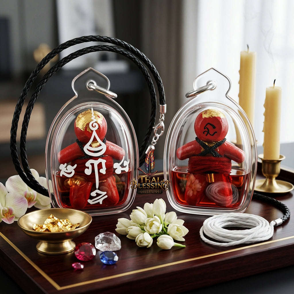 ✨ [The Sovereign of Primal Desire: Master-Prai Edition] Sacred "Inn Khu Rak Phrai Saneha" (The Couple of Haunted Attraction) – Master-Blessed by Luang Ta Or, Wat Chong Kae (2026)
