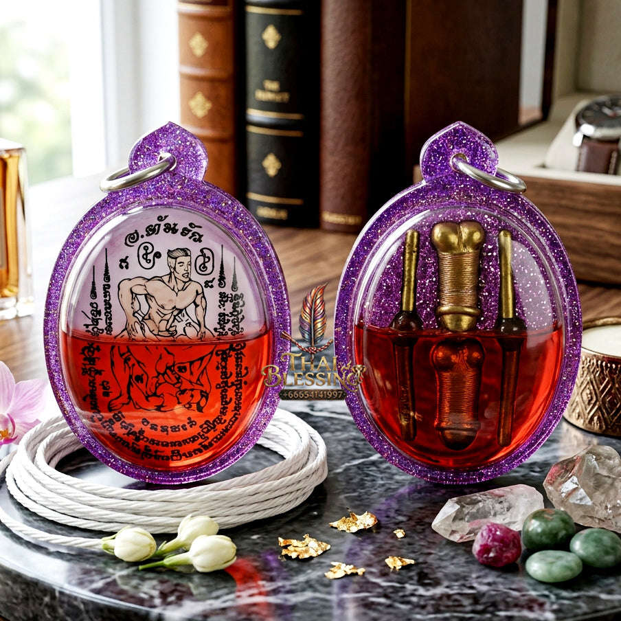 ✨ [The Sovereign of Primal Union: The Master-Oil Edition] Sacred "Inn Khu Sa-Kod Kam" (The Couple of Hypnotic Lust) – Special Same-Sex Edition – Master-Blessed by Achan Ton Rak (Salak Yan) (2018)