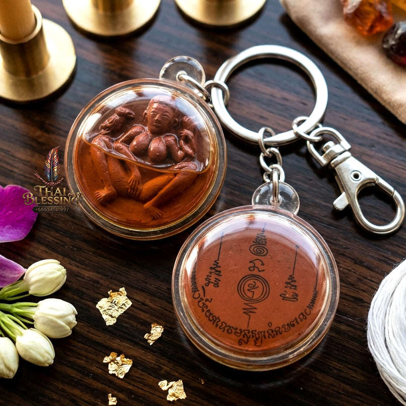 ✨ [The Sovereign of Unstoppable Desire: Master-Oil Edition] Sacred "Nang Dokthong La Sawat" (The Golden Flower Maiden Hunting Passion) – Master-Blessed by Luang Pho Yot, Wat Pa Ban Sang (2021)